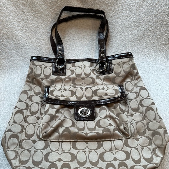 Coach Signature Satin handbag - Picture 1 of 14